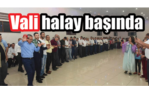 Vali halay başında