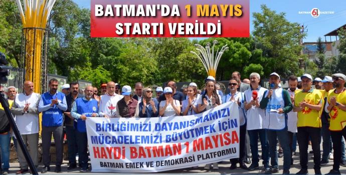 1 MAYIS BİLDİRİSİ DAĞITILDI