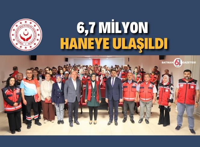 11,1 Milyon vatandaşa ulaşıldı