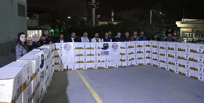 155 aileye gıda kolisi dağıtıldı