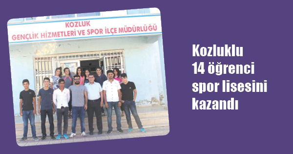 Kozluklu 14 öğrenci spor lisesini kazandı