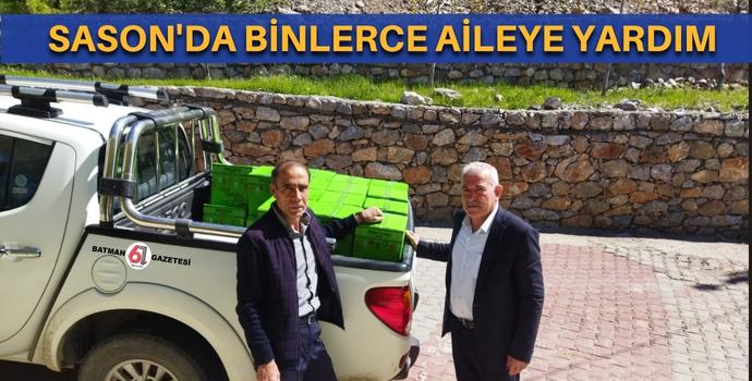 2 BİN AİLEYE YARDIM