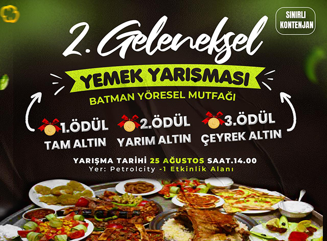 2. Geleneksel Yemek Yarışması Başlıyor!