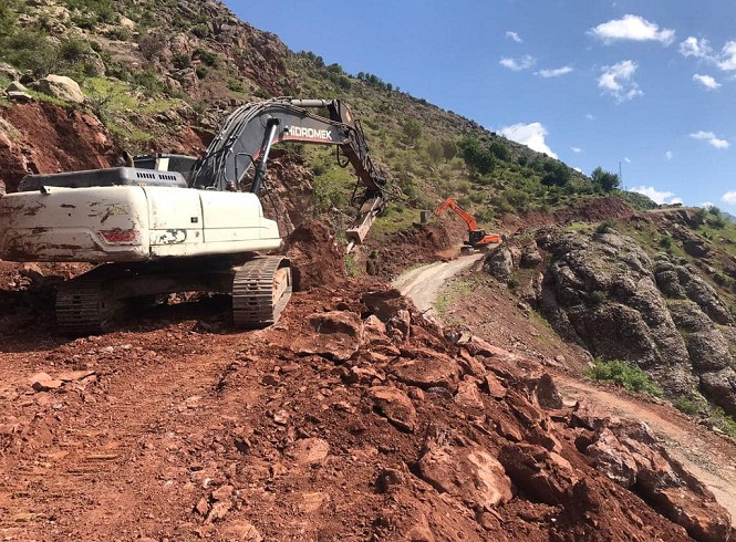 6 kilometrelik yol genişletildi