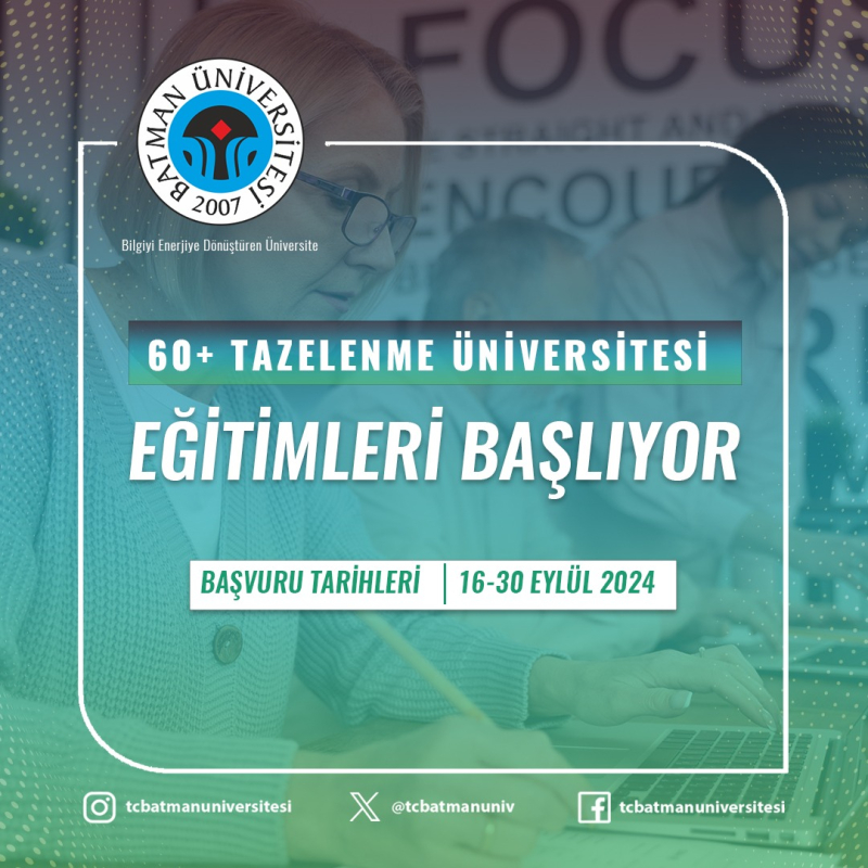 60 YAŞ VE ÜZERİ İÇİN ÜCRETSİZ KAYIT BAŞVURULARI BAŞLADI