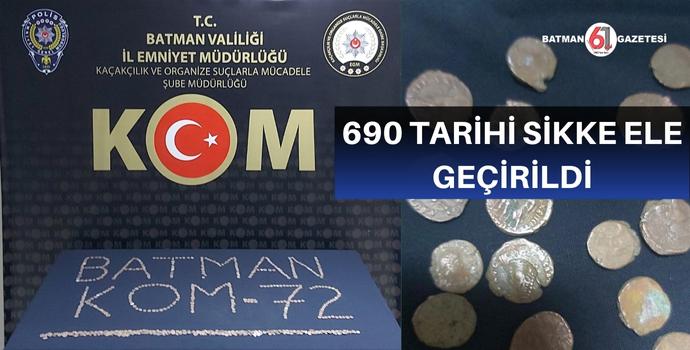 690 TARİHİ SİKKE ELE GEÇİRİLDİ