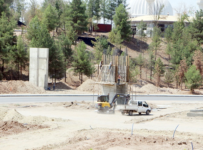 80 dönümlük alanda çalışma