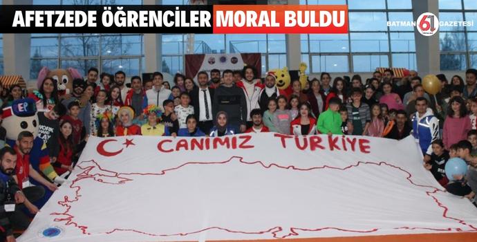 AFETZEDE ÖĞRENCİLER MORAL BULDU