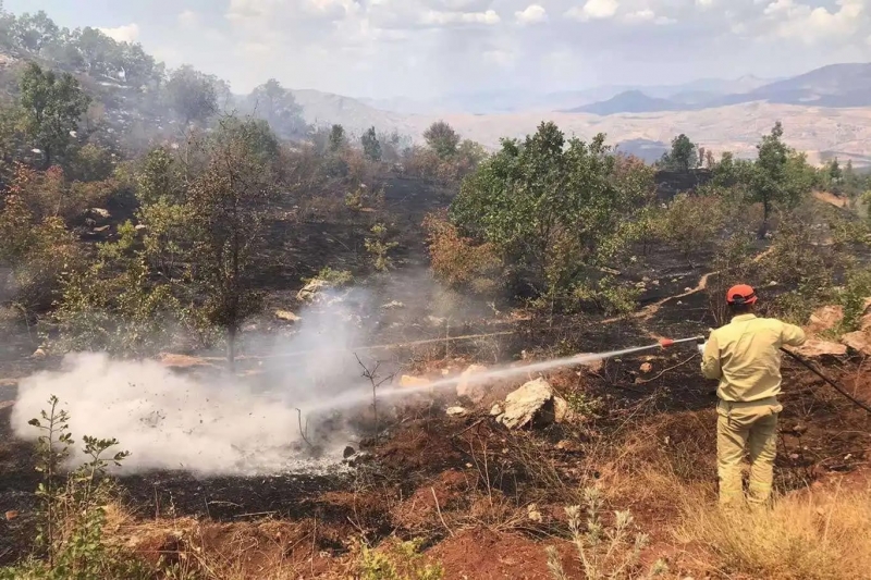 ANIZ YANGINI PETROL KUYULARINA ULAŞMADAN SÖNDÜRÜLDÜ 