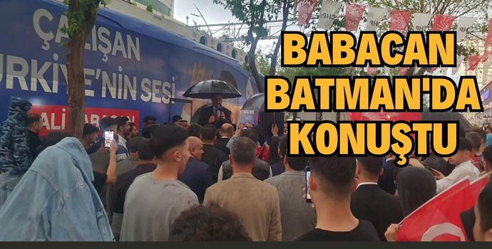 BABACAN: BU BİR REFERANDUMDUR