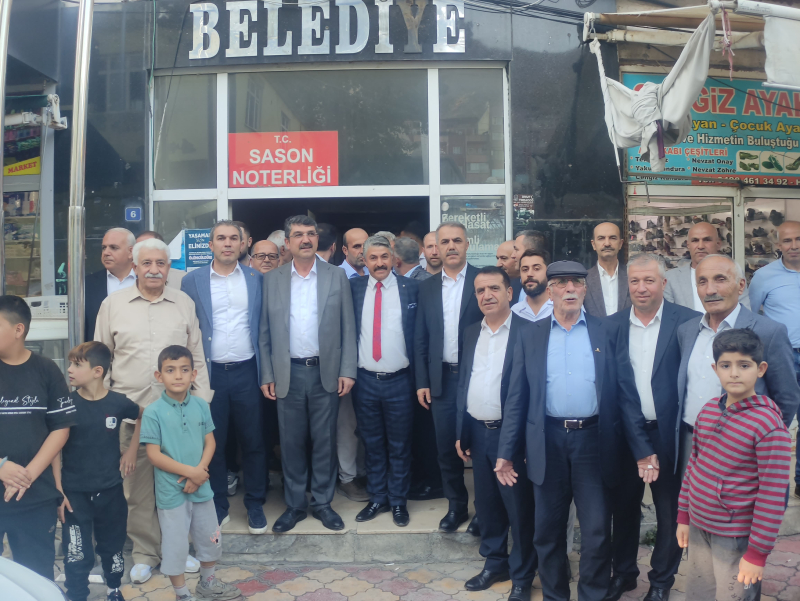 BAŞKAN ŞANSİ SASON'DA VATANDAŞLARLA BİRARAYA GELDİ