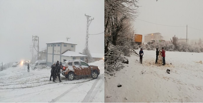 BATMAN'DA İLÇELER BEYAZA BÜRÜNDÜ