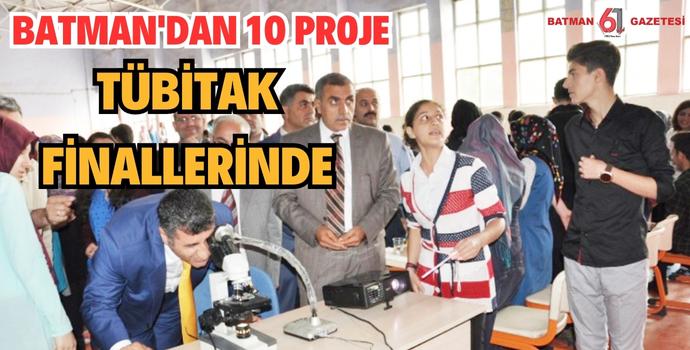 BATMAN'DAN 10 PROJE TÜBİTAK FİNALLERİNDE