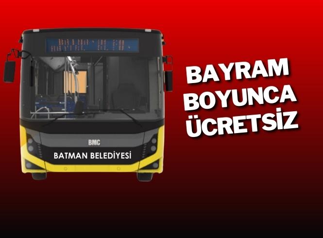 Bayram boyunca ulaşım ücretsiz