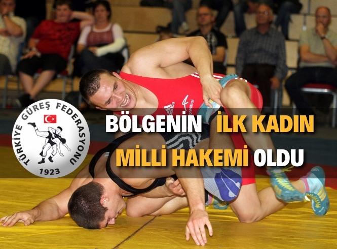 Behiye Özçelik, bölgenin İlk Milli Hakemi oldu