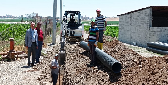 BELDE DE KANALİZASYON ÇALIŞMASI