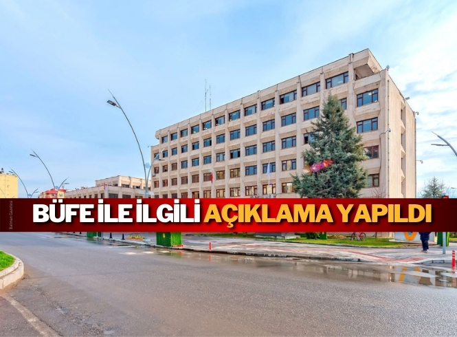 BELEDİYEDEN BÜFE AÇIKLAMASI