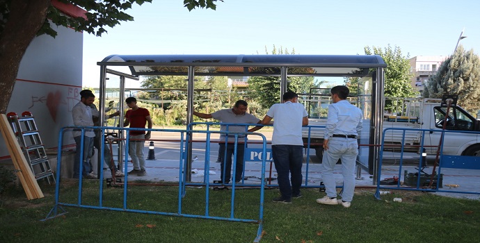 BÖLGENİN HAVA KOŞULLARINA UYGUN DURAK YAPILIYOR