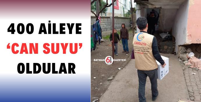 CANSUYU YARDIMLARI DEVAM EDİYOR