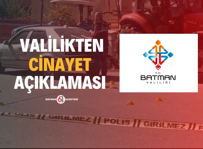 Cinayet ile ilgili açıklama yapıldı 