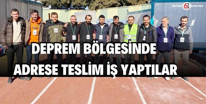 DEPREM BÖLGESİNDE ADRESE TESLİM İŞ 