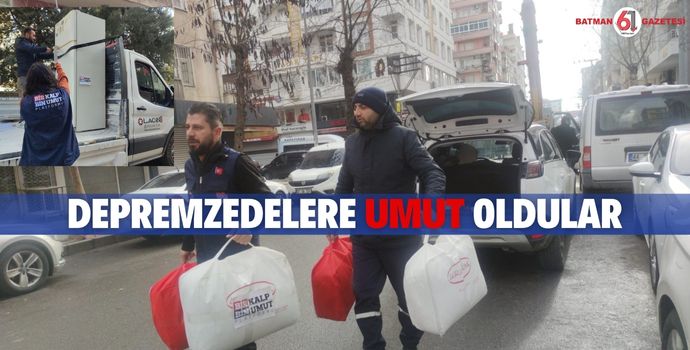 DEPREMZEDELERE UMUT OLDULAR