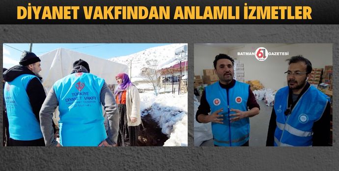 DİYANET VAKFINDAN ANLAMLI HİZMETLER