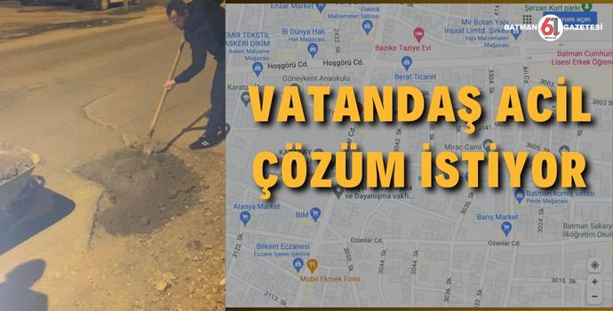 DOSTLAR CADDESİ ACİL ÇÖZÜM İSTİYOR