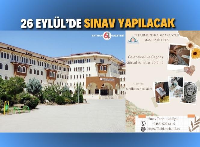 Ek Yetenek Sınavı yapılacak