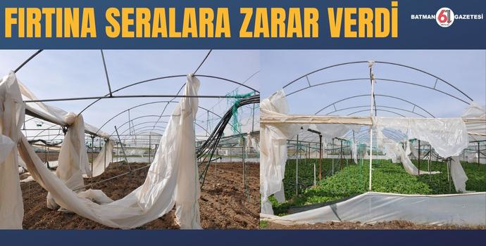 FIRTINA SERALARA ZARAR VERDİ