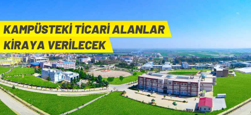 HATAY’DA KAMPUS İŞYERLERİ KİRAYA VERİLİYOR