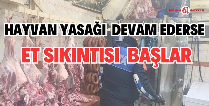 HAYVAN YASAĞI DEVAM EDERSE ET SIKINTISI BAŞLAR