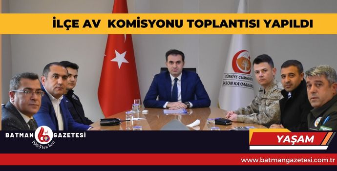 İLÇE AV KOMİSYONU TOPLANTISI YAPILDI