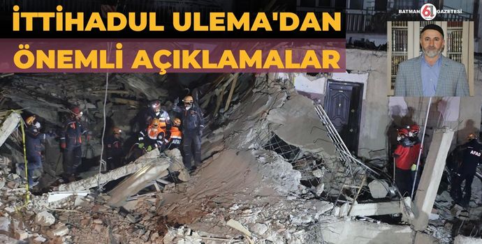 İTTİHADUL ULEMA’DAN ÖNEMLİ AÇIKLAMALAR