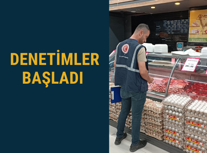 KASAP VE ET SATIŞI YAPILAN YERLERDE DENETİM BAŞLATILDI