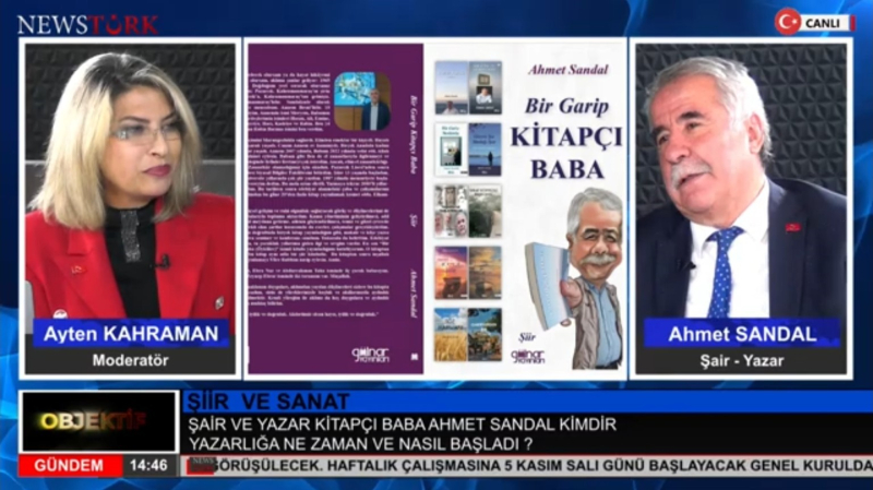 KİTAPÇI BABA’  AHMET SANDAL CANLI YAYINDAYDI