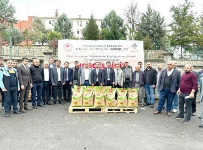 18 ton buğday tohumu dağıtıldı