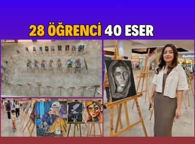 40 ESER SERGİLENDİ