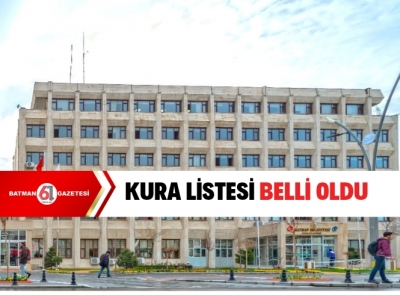 5985 kişi kura listesinde 