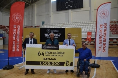 68 SPOR KULÜBÜNE 1 MİLYON 605 BİN TL