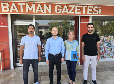 ALİ NUHOĞLU’NDAN BATMAN GAZETESİNE ZİYARET