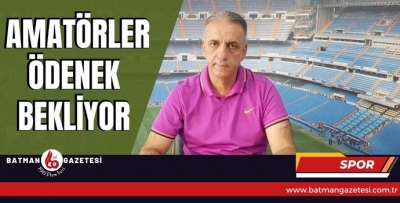 AMATÖRLER ÖDENEK BEKLİYOR