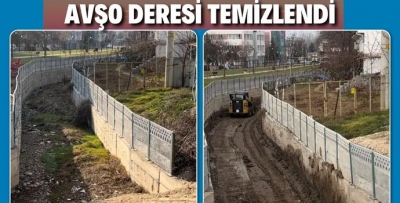 AVŞO DERESİ TEMİZLENDİ