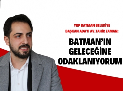 BAŞKAN ADAYI ZAMAN:BİR ŞEHRİN BEYNİ BELEDİYEDİR