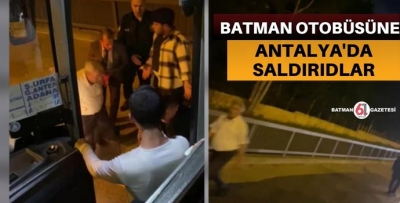 BATMAN OTOBÜSÜNDE GERGİN ANLAR