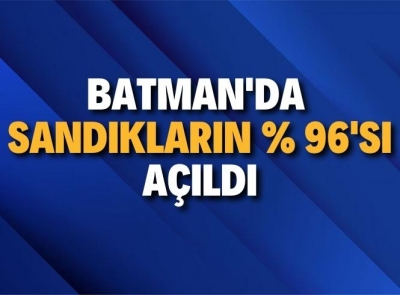 BATMAN'DA SAAT 19:33 İTİBARİYLE SONUÇLAR