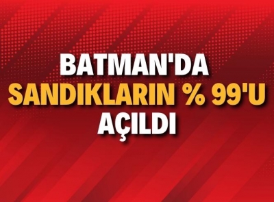 BATMAN'DA SAAT 19:50 İTİBARİYLE SONUÇLAR