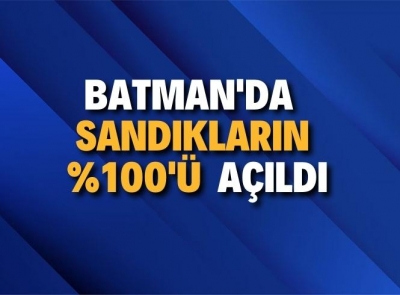 BATMAN'DA SAAT 20:19 İTİBARİYLE SONUÇLAR