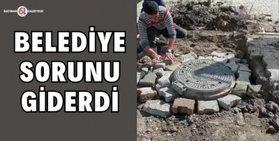 BELEDİYE SORUNU GİDERDİ