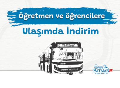 Belediyeden Ulaşım İndirimi